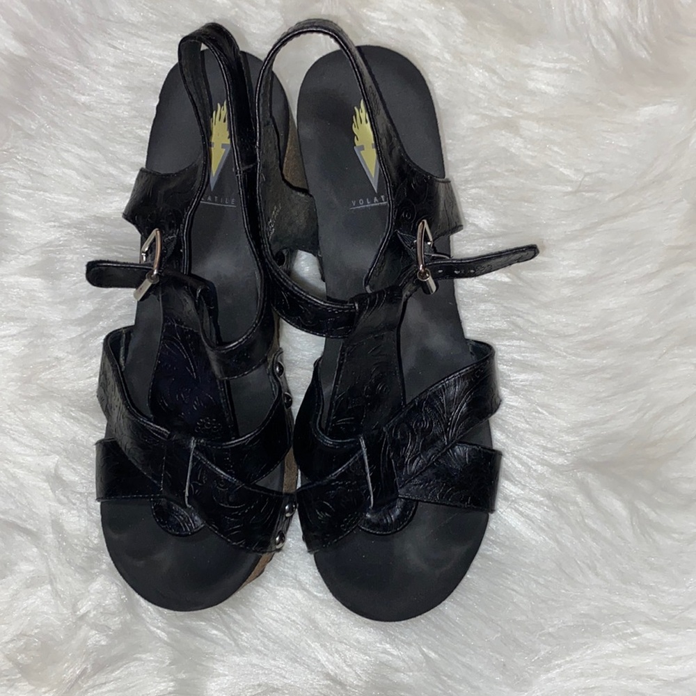 Volatile wedge sandals